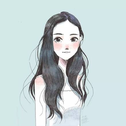 彩铅手绘动漫人物插画,彩铅人物画法作品欣赏