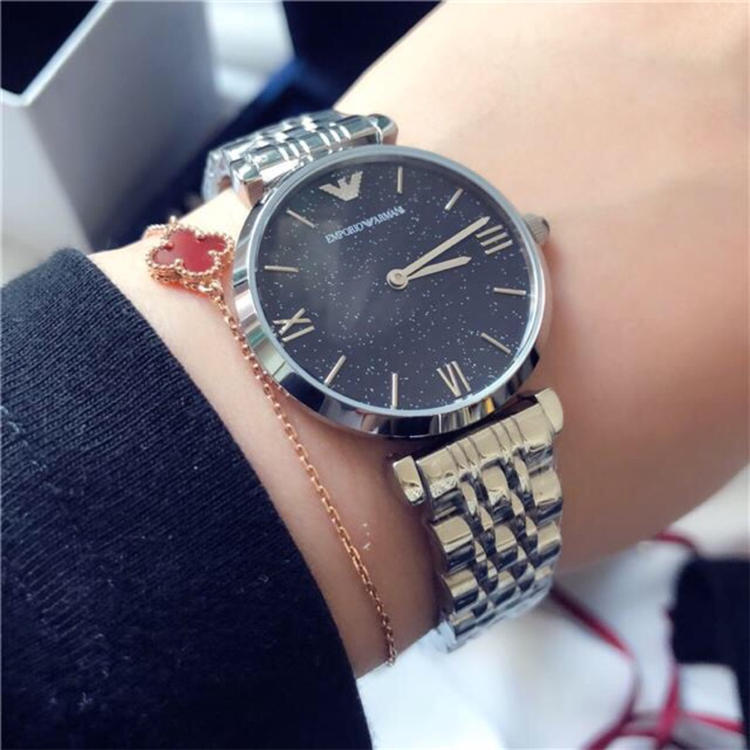 阿玛尼满天星金色手表布带,阿玛尼满天星送男友