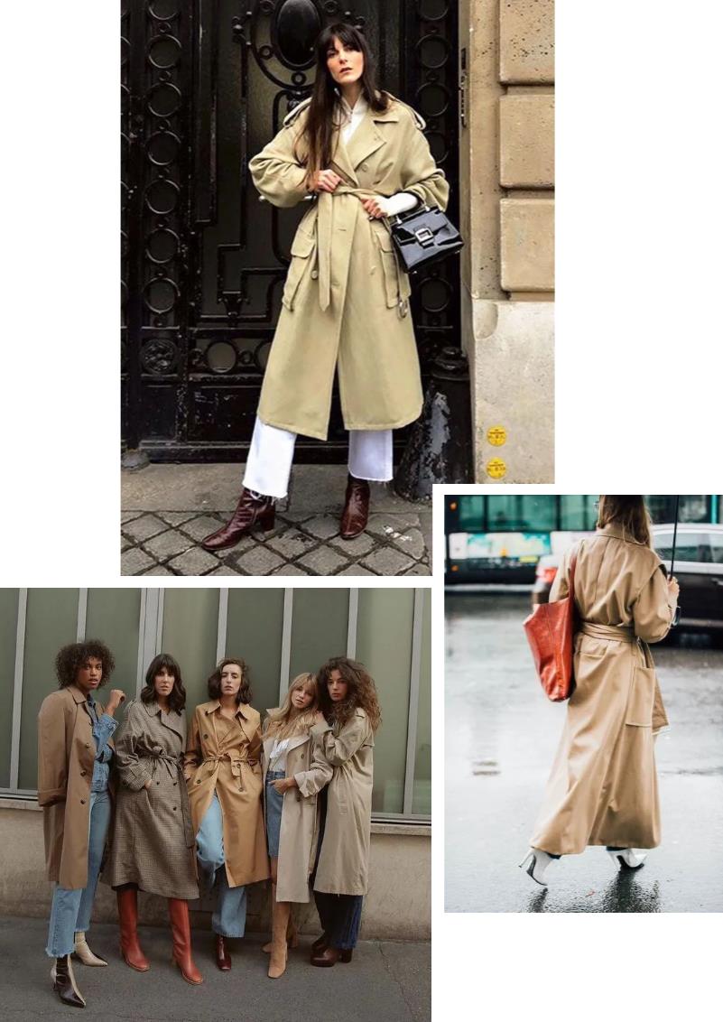 风衣10套穿搭,永不过时的风衣搭配图