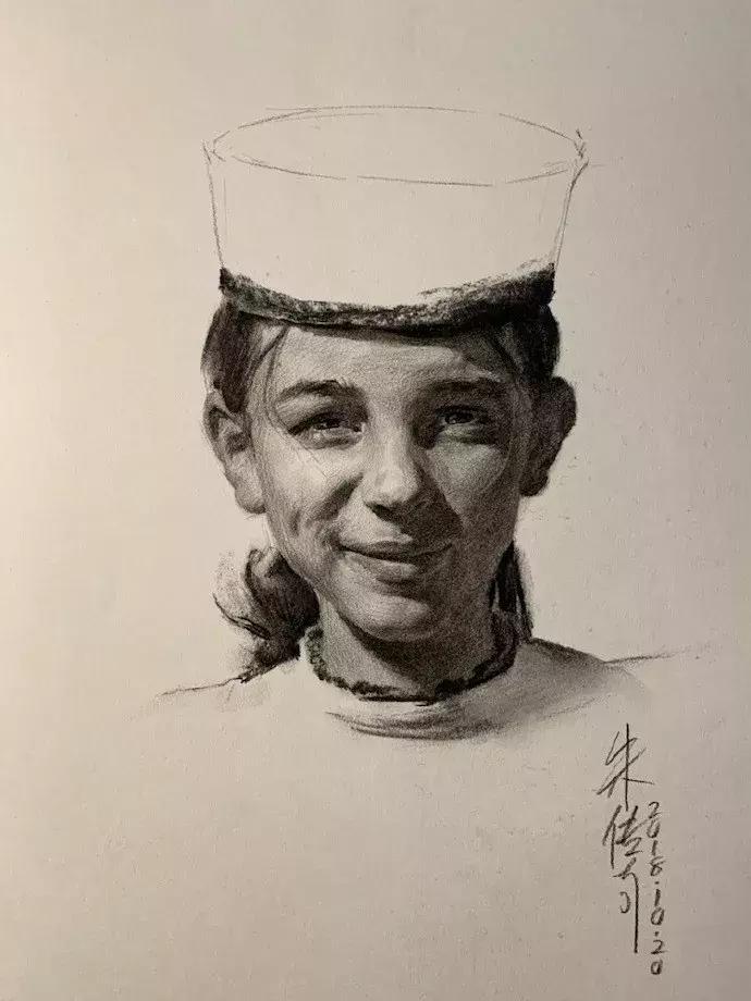 央美状元朱传奇素描,央美朱传奇