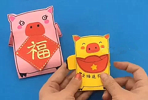 用4张红色纸1张a4纸做春节贺卡,关于春节的贺卡制作简单又漂亮