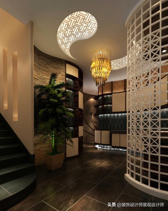 50平米禅意中医养生馆设计图,中医养生理疗会所设计