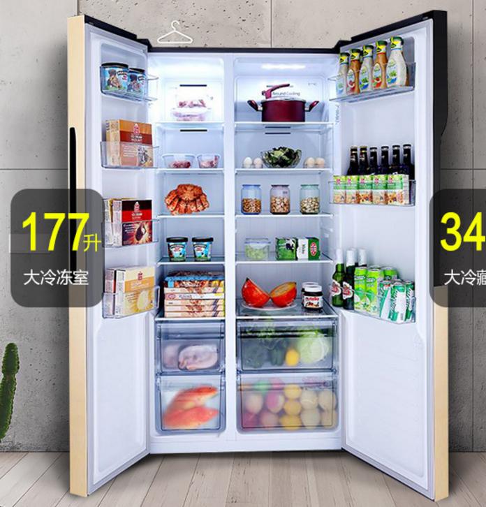 双开门冰箱橱柜效果图,冰箱橱柜装修效果图最流行款