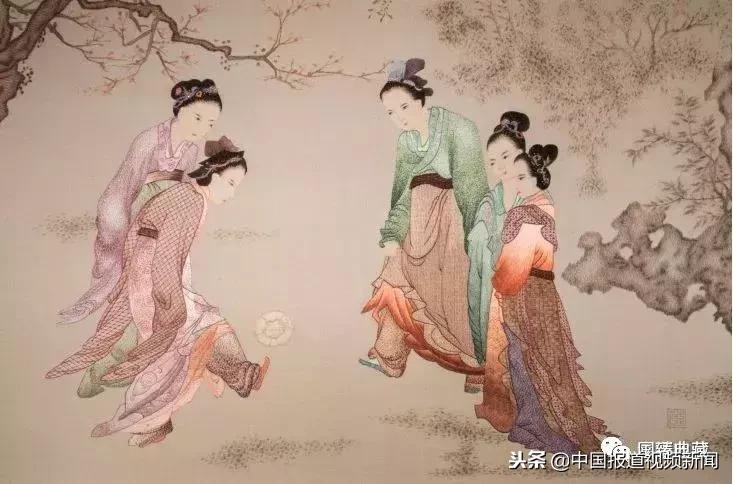 国家最高领导人亲自讲解顶级国礼——《仕女蹴鞠图》