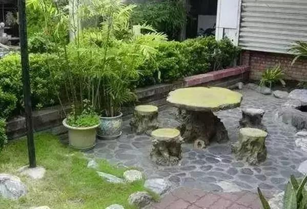 庭院盆景石头摆放图片,用什么摆放石头盆景好风水