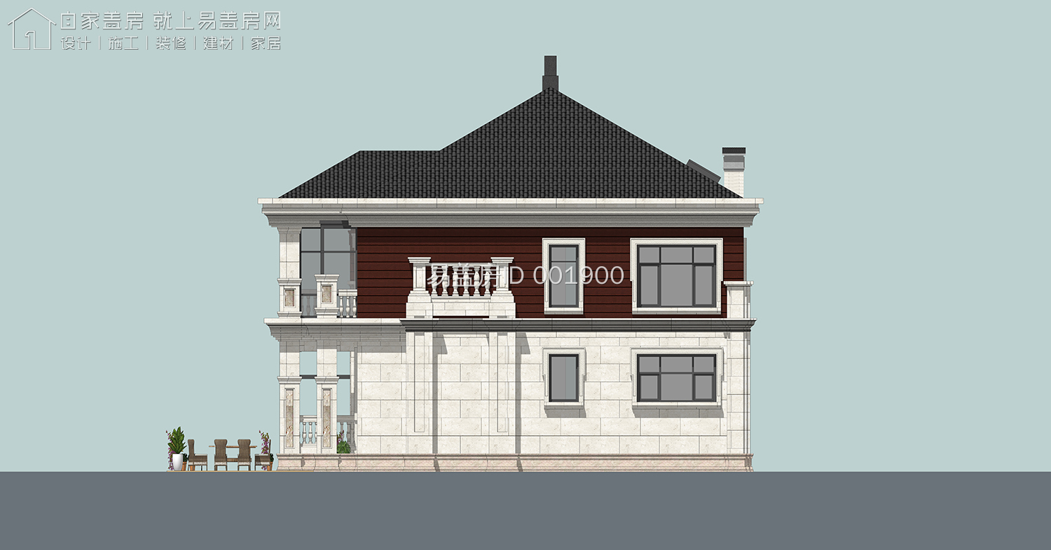 河北邯郸农村双拼二层别墅,邯郸农村二层半别墅设计图