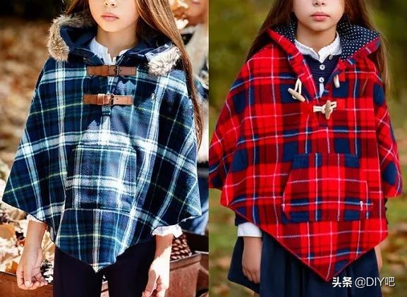 图纸丨三款儿童斗篷