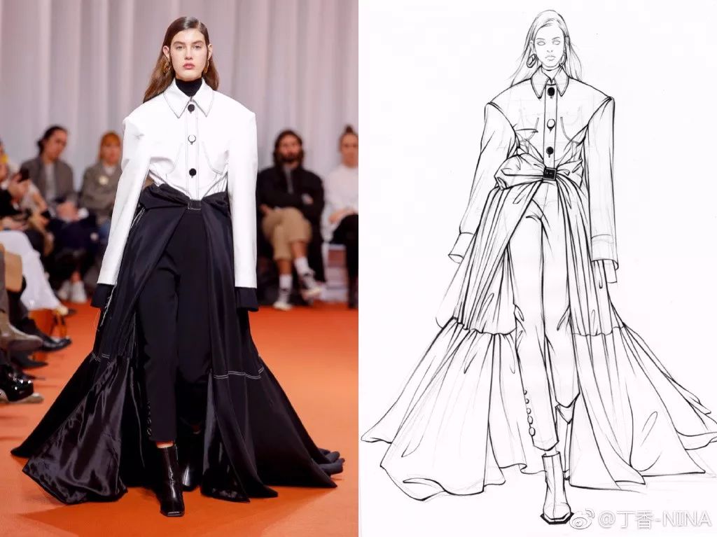 礼服怎么画好看仙气用彩铅,马克笔和彩铅裙子上色教程