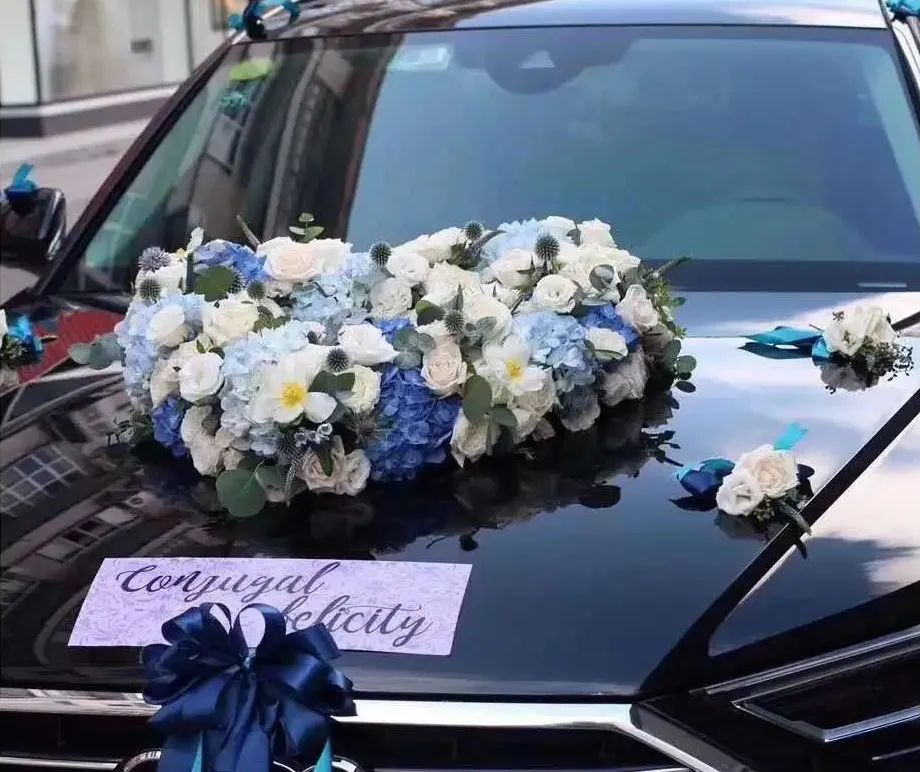 婚车最新花艺,适合新手的婚车花艺