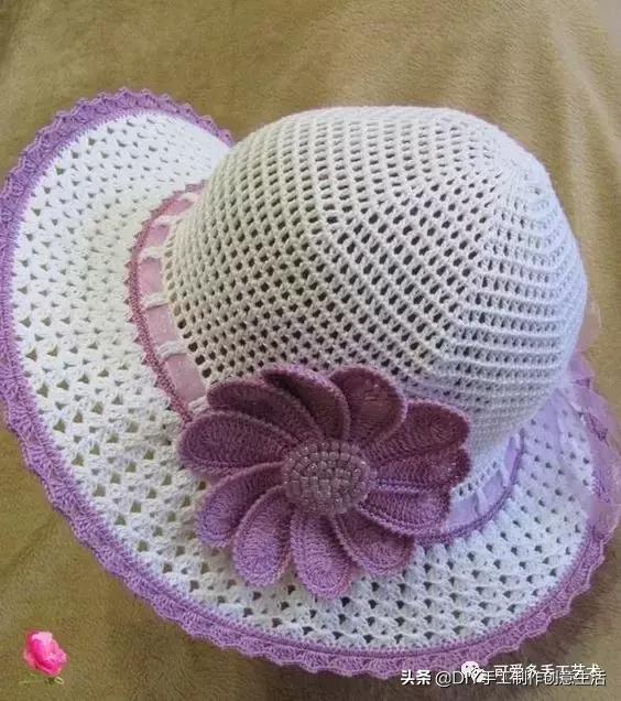 有气质的遮阳帽钩织教程,钩织遮阳帽全教程