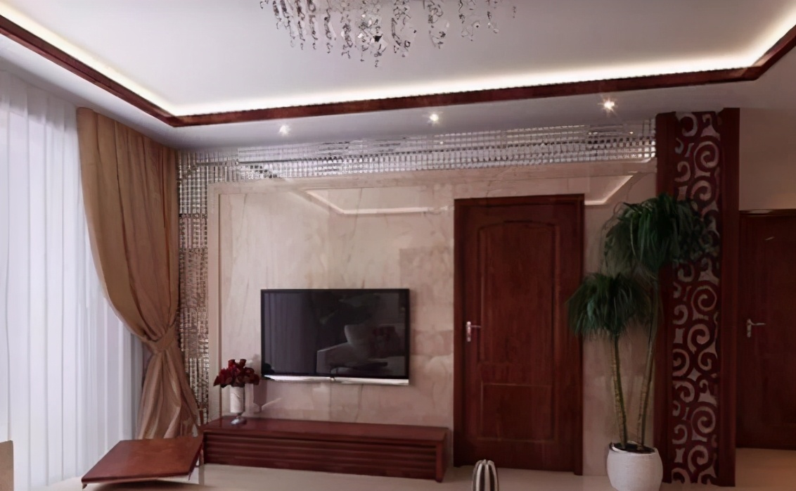 140平方米户型做什么电视墙好看,电视墙与入户门斜对面户型设计