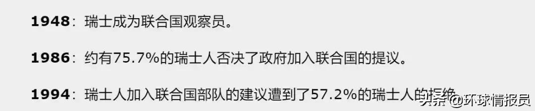 瑞士现在不中立了吗,瑞士国家为什么中立