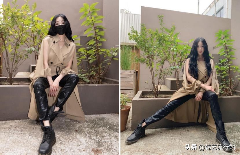 韩国风衣穿搭高级感,韩国风衣配什么衣服好看