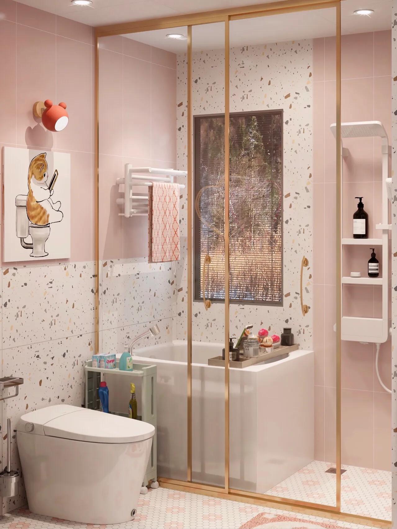 5平米浴室干湿分离,主卧4平米浴室干湿分离