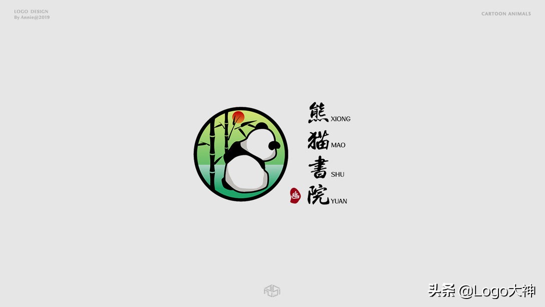 餐饮卡通logo设计,卡通阿婆logo设计