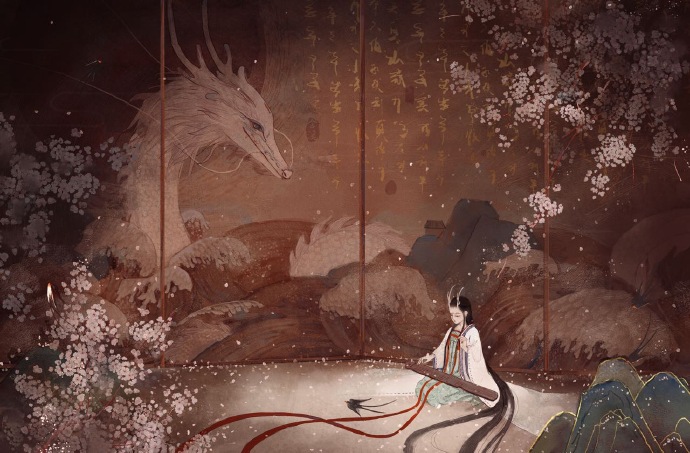 沉浮世界，静择一片清宁，绘心，绘梦，绘境｜舍溪的插画