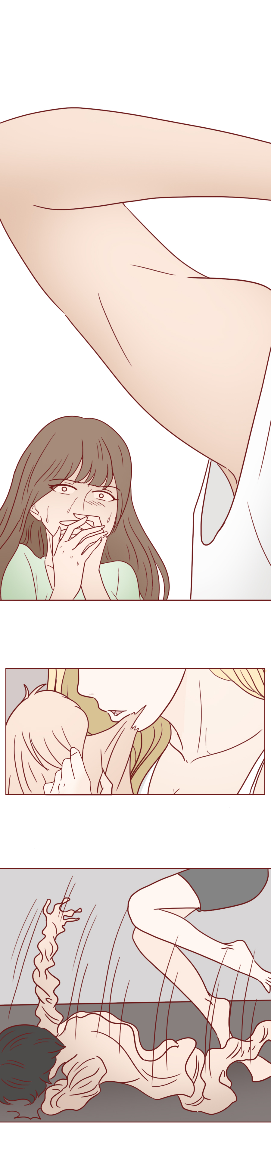 女生偷偷回头看男生漫画,人性观察漫画