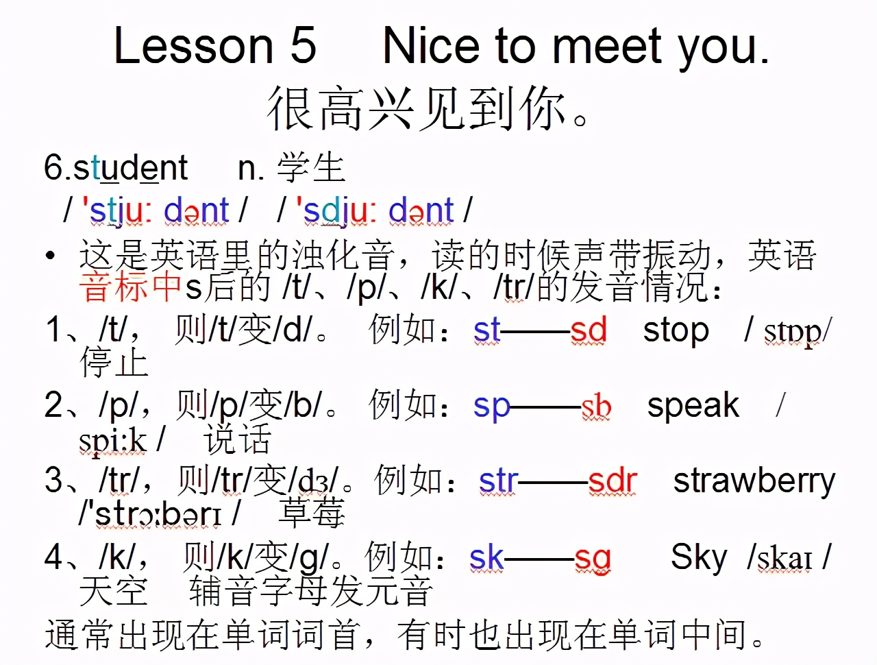 新概念英语1a青少版5单元单词,新概念英语1nicetomeetyou视频