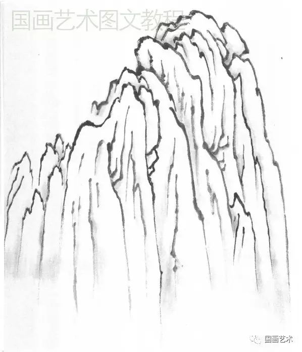 山水画基础技法山石,墨香书画轩山水画技法视频