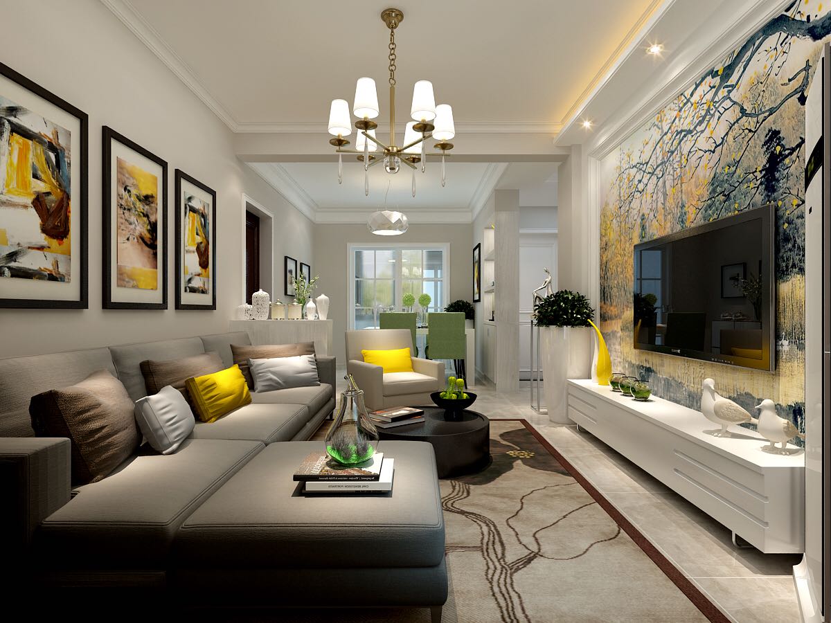 90平方中间户型现代简约轻奢风格,合肥独特的小户型设计