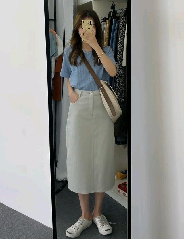 夏季鱼尾短款裙半身裙穿搭,半身裙怎么选显瘦夏款外套