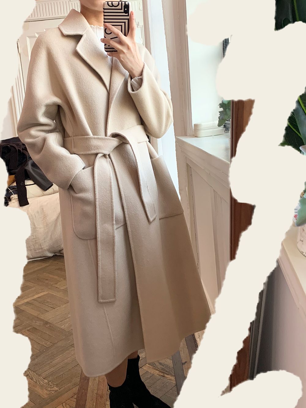 杏色大衣内搭什么颜色毛衣好看,深蓝色大衣内搭什么颜色的毛衣