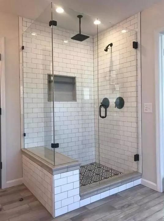 干湿分离淋浴房设计,干湿分离淋浴区地板设计