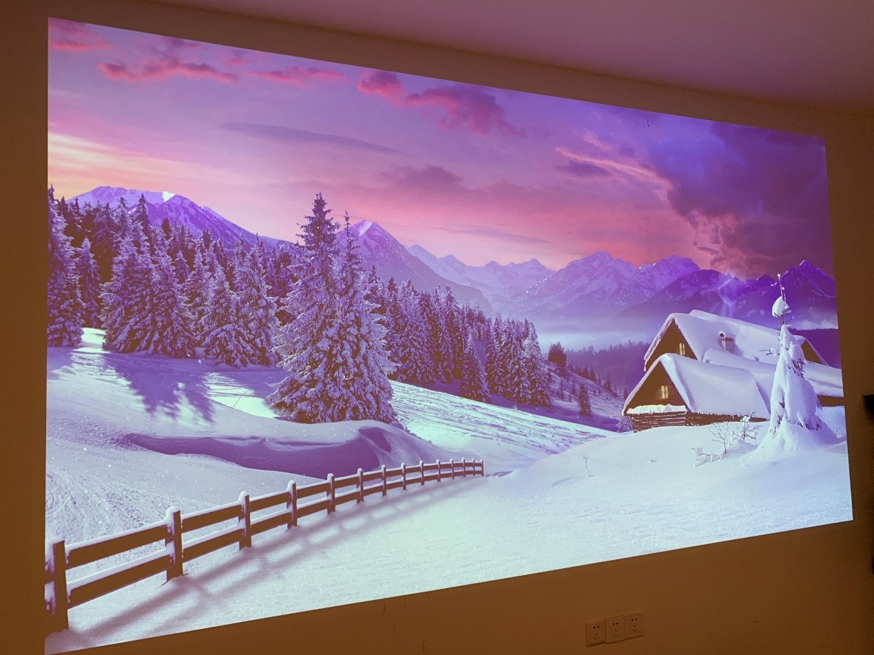 坚果x3投影,坚果4k超高清投影仪效果