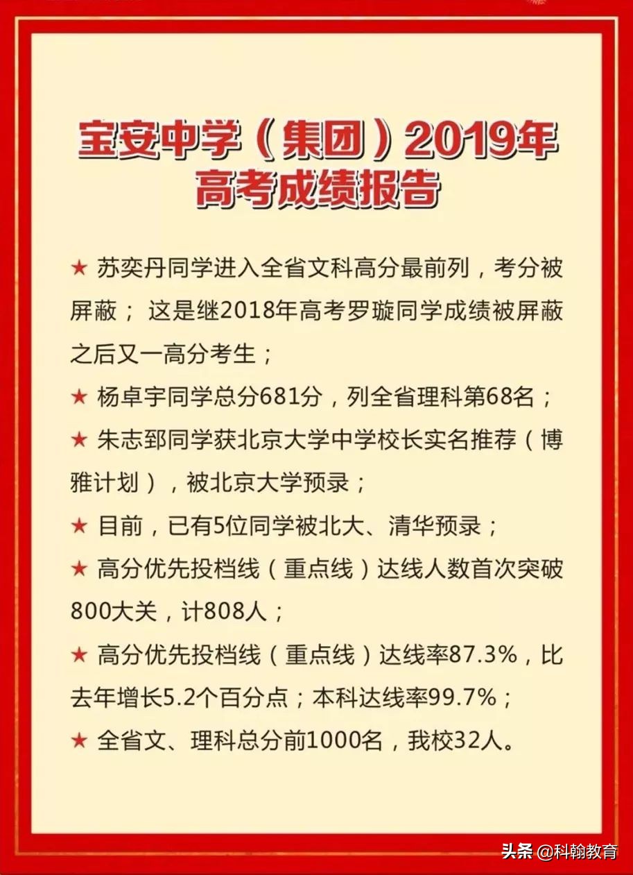 “人气王”宝安中学最强攻略!有宝中梦的不要错过