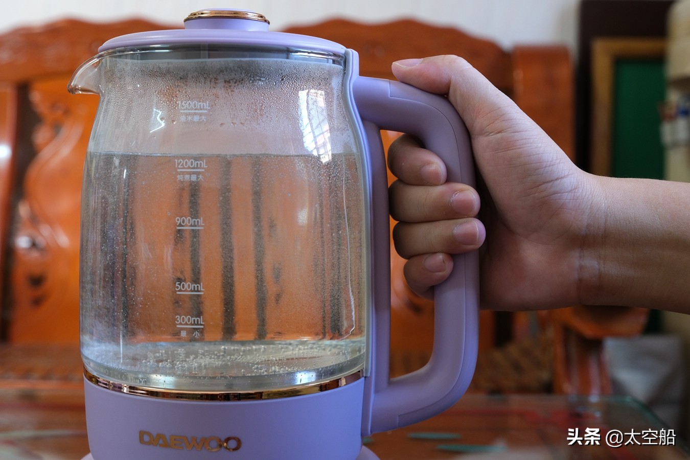 大宇daewoo1.8l多功能恒温养生壶,多功能电煮锅蒸煮煎炒样样精通