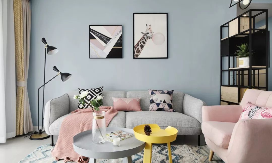 北欧136平米全屋装修效果图,136北欧风格客厅装修效果图