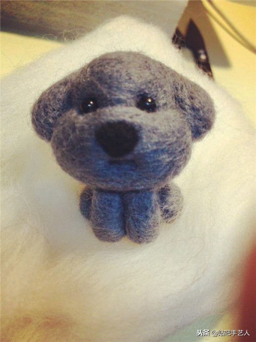 羊毛毡简单小物黄色,可爱简单的毛毡图案