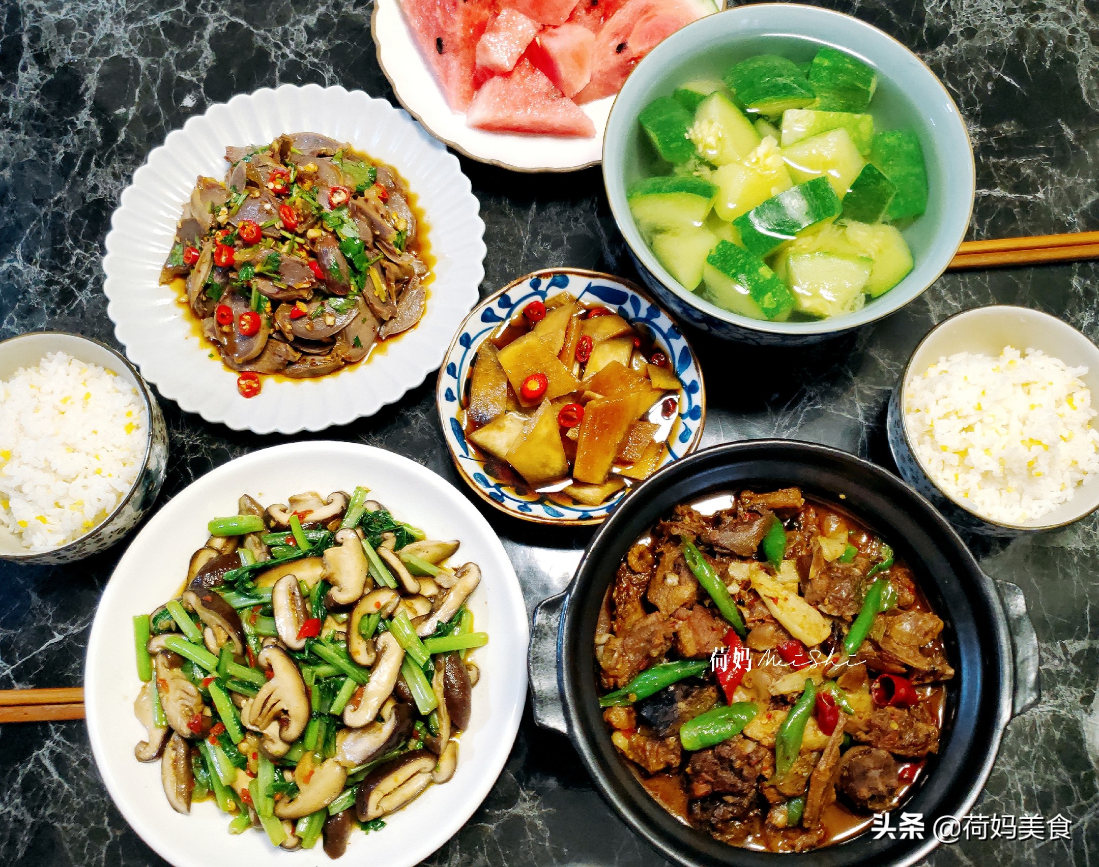 家常九个菜,适合在家做的九桌家常饭菜