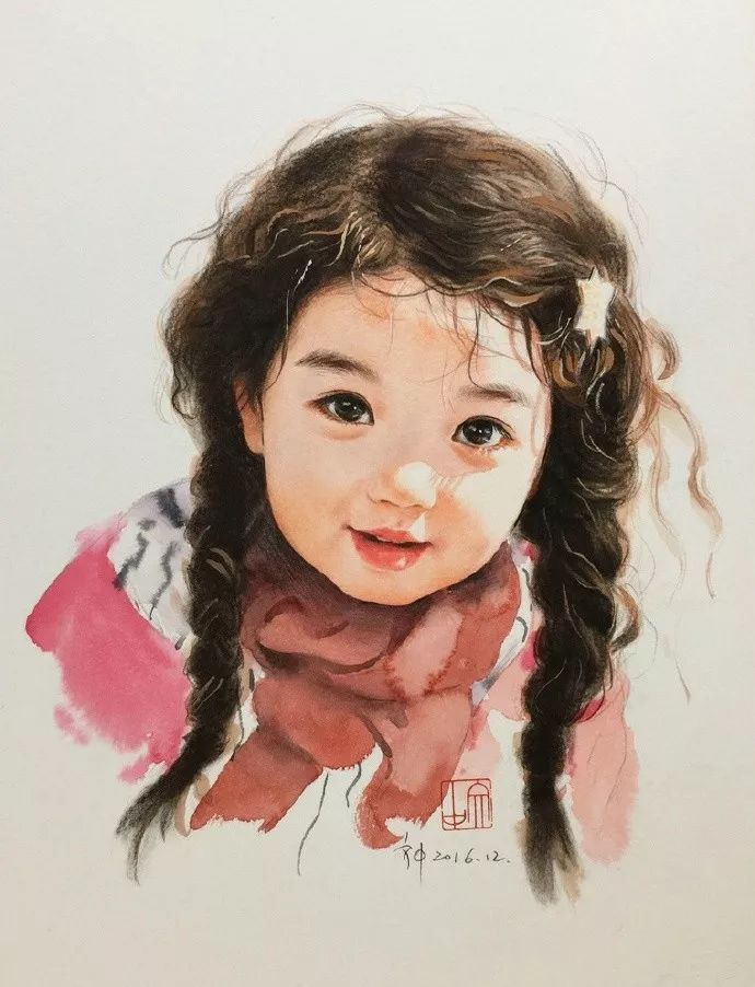 比起打印画,美院毕业的他,笔下这种彩铅水彩画才好看哭了~