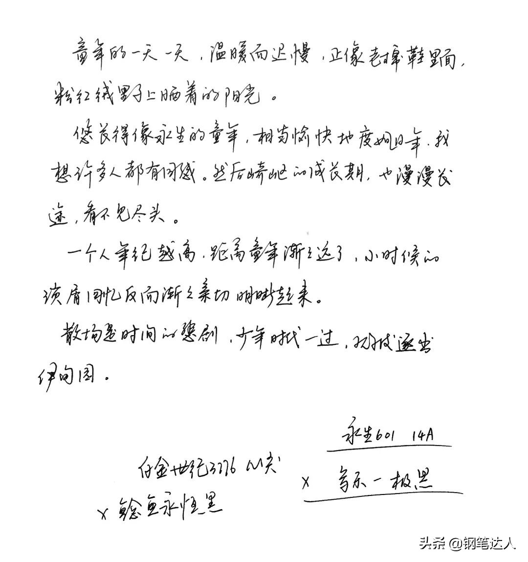 永生钢笔601哪个尖好,国产钢笔排行榜前十名永生品牌