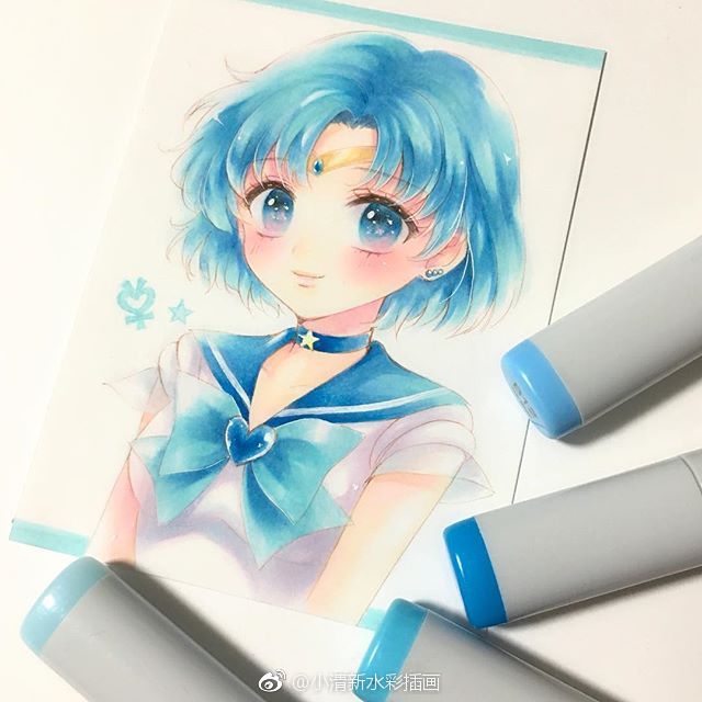 画画人物手绘马克笔,马克笔手绘漫画人物火影