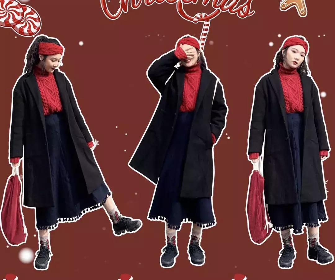 新年穿搭大赏小个子红色,高级感高个子精致红色春秋穿搭