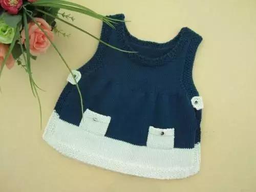 漂亮简单的宝宝背心裙图解,宝宝时尚背心小裙子