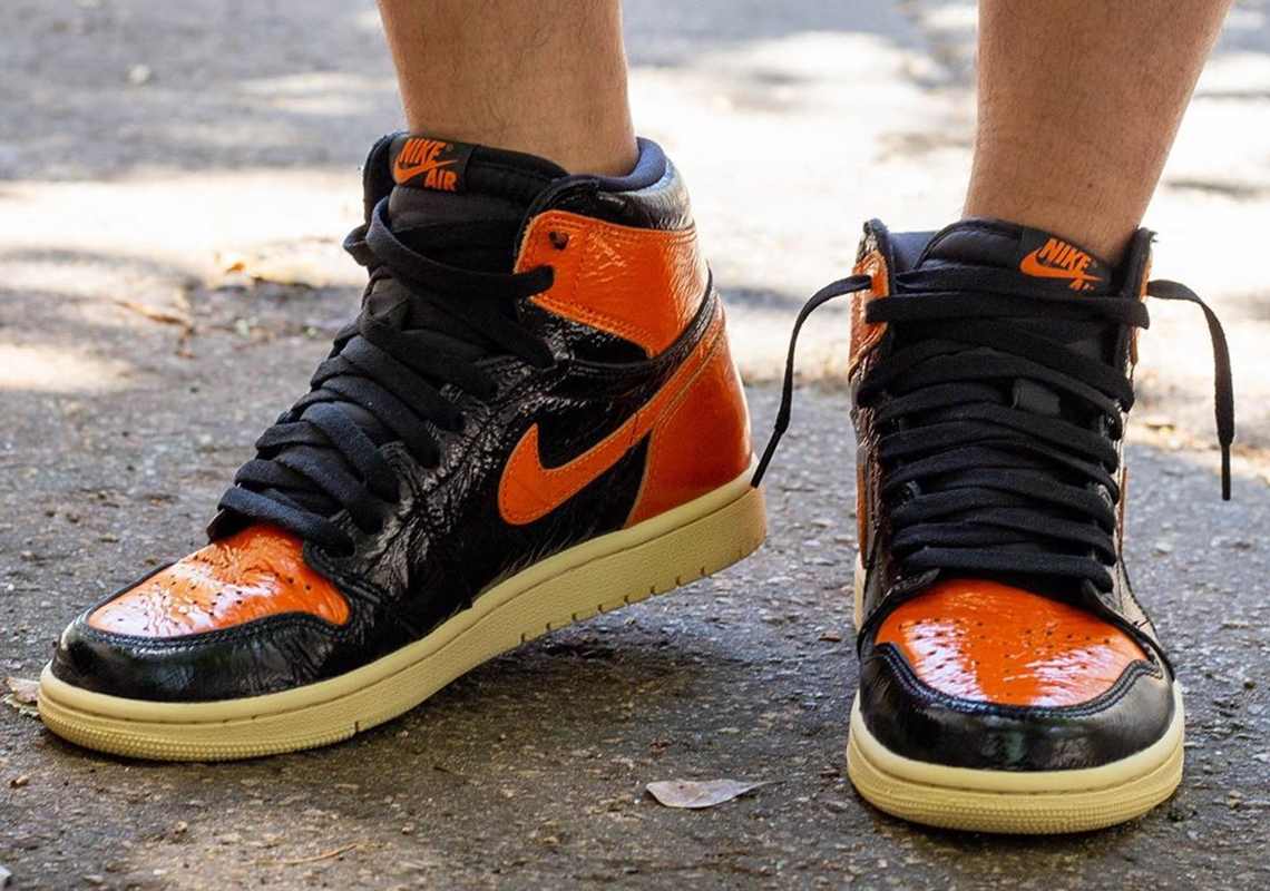 aj1扣碎篮板换皮,上脚帅的aj