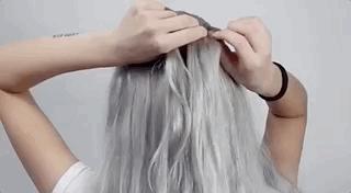 杨幂鱼尾辫发型火了,杨幂同款发型双麻花翘辫