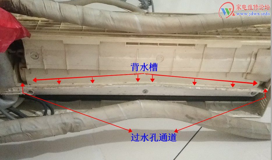 挂机背后漏水是通病么,挂机漏水处理方法图解