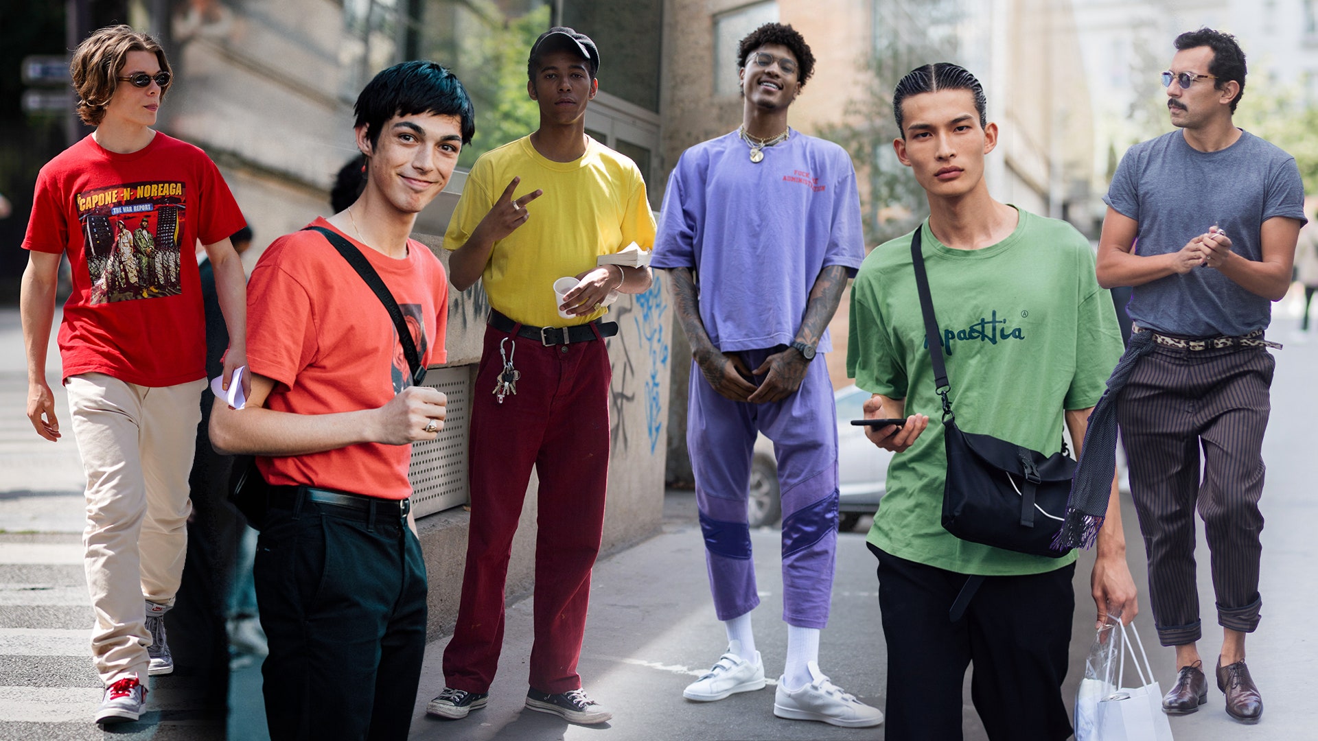 今年最流行颜色t恤男春季,男士30-40潮流穿搭t恤衫