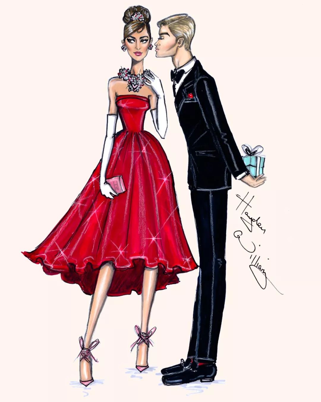 设计稿晚礼服,设计礼服手稿图洛丽塔