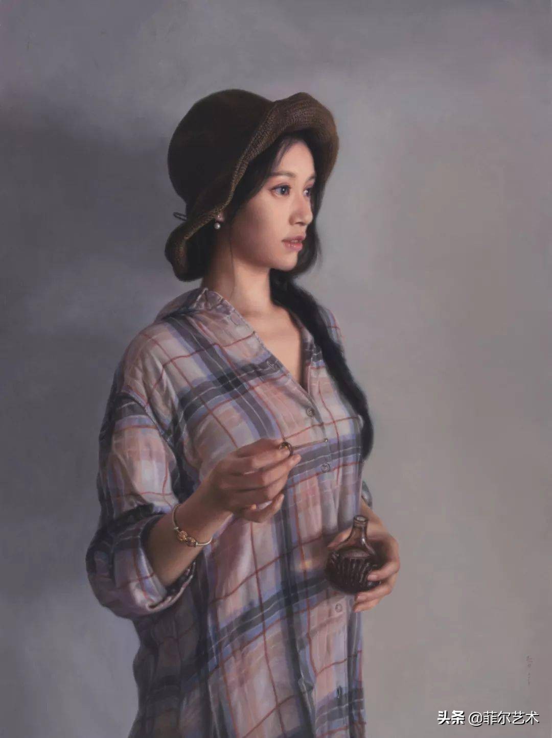 油画人物写实油画,玫瑰花油画写实油画