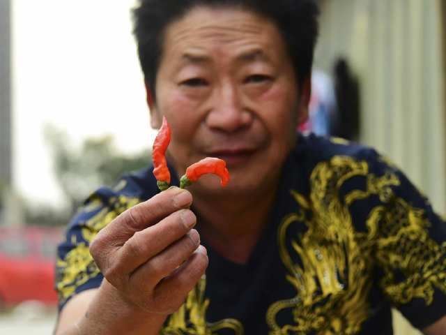 中国辣王李永志吃碎辣椒配白酒,中国辣王李永志讲哪里最能吃辣椒