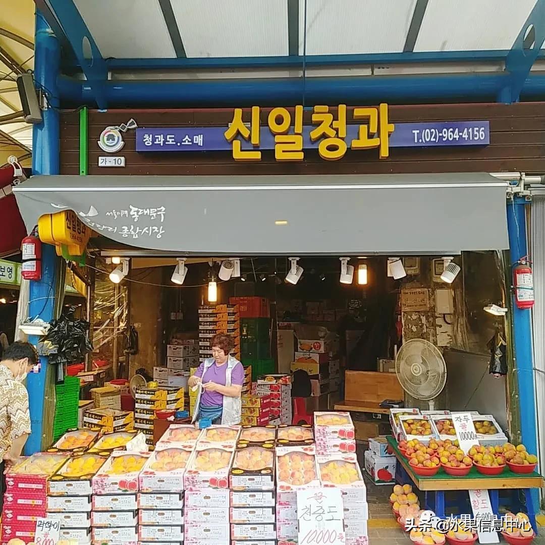 韩国的蔬菜水果批发市场,韩国最便宜的苹果水果