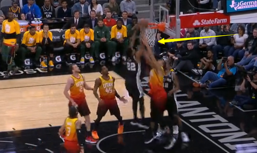 霍姆斯隔扣戈贝尔视频,戈贝尔连续封盖格林