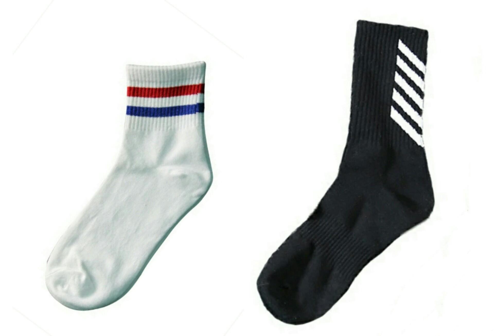 夏天高筒袜子百搭,竖纹高筒袜夏天