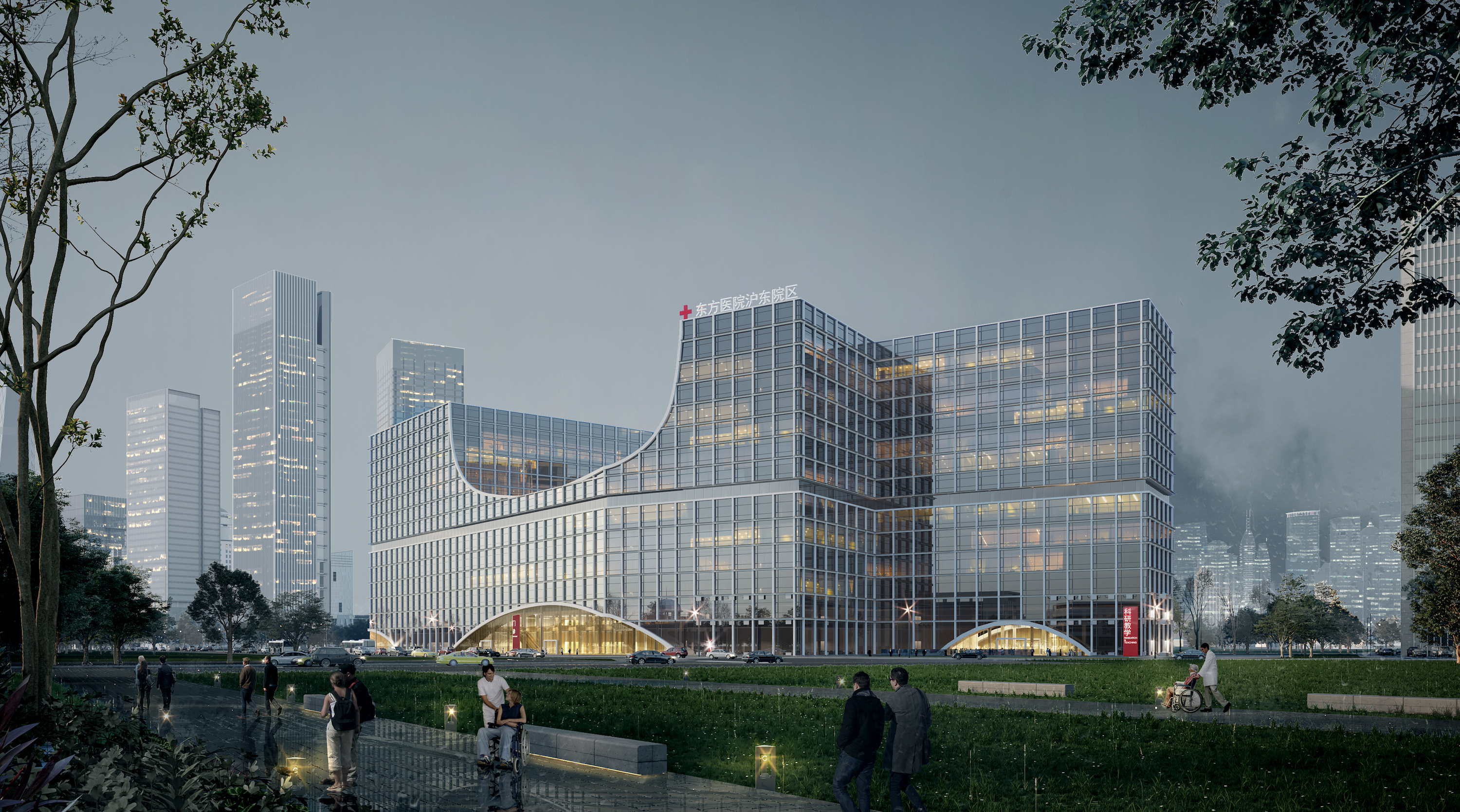 城市与河岸之间的健康客厅——沪东区域医疗中心