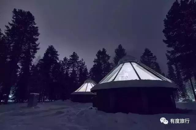 芬兰极光玻璃屋高清大图,芬兰玻璃屋极光横屏